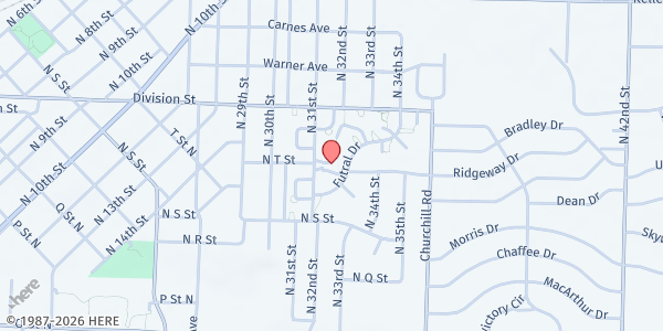 Map showing Beckman Senior Activity Center at 2100 N. 31st St., Fort Smith, AR