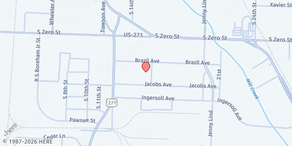 Map showing City of Refuge Ministries at 5918 Ferguson St, Fort Smith, AR