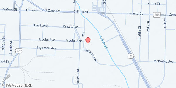 Map showing Fort Smith Boys & Girls Club at 6015 21st St., Fort Smith, AR