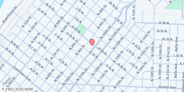 Map showing Mission United Methodist Church at 721 N 10th St, Fort Smith, AR