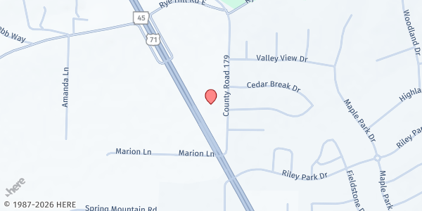 Map showing Rye Hill Baptist Church Food Pantry at 11501 US-71, Fort Smith, AR