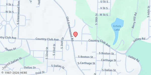 Map showing Saint Bartholomew's Episcopal Church at 2701 Old Greenwood Rd, Fort Smith, AR