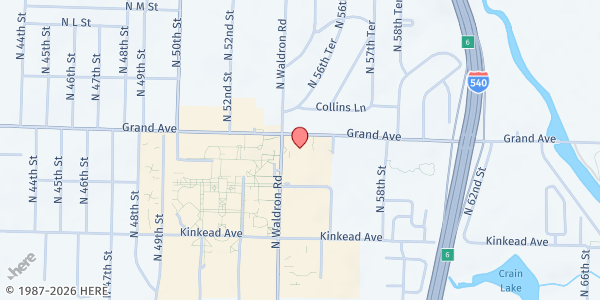 Map showing West Ark Church of Christ at 900 N. Waldron Rd., Fort Smith, AR