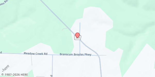 Map showing The Gathering Place @ Meadowcreek at 16021 Hwy 263, Fox, AR