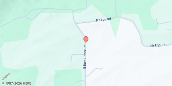 Map showing Harvest Time Pentecostal Church at 385 N. Bumble Bee Rd., Glenwood, AR