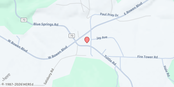 Map showing Sabrina's Wish Goshen Food Pantry at 122 Tuttle Rd, Goshen, AR