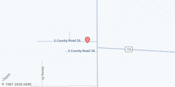 Map showing The Naked Truth (NTTEC) at 1665 E. CR 36, Gosnell, AR
