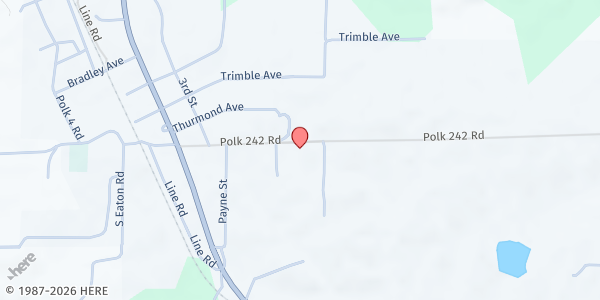 Map showing Praise Temple at 170 Frachiseur Rd., Grannis, AR