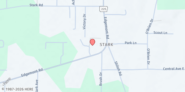 Map showing First AOG- Greers Ferry at 50 Victory Ln., Greers Ferry, AR