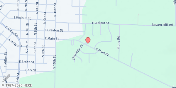 Map showing Beech Street Baptist Church at 1305 E. Main St., Gurdon, AR