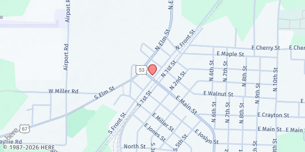 Map showing Community Pantry-Evergreen Church at 106 Walnut St., Gurdon, AR