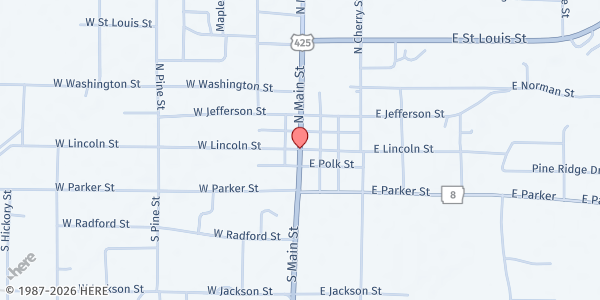 Map showing Southeast Arkansas Community Action Corporation (SEACAC) at 1208 S. Myrtle St., Hamburg, AR