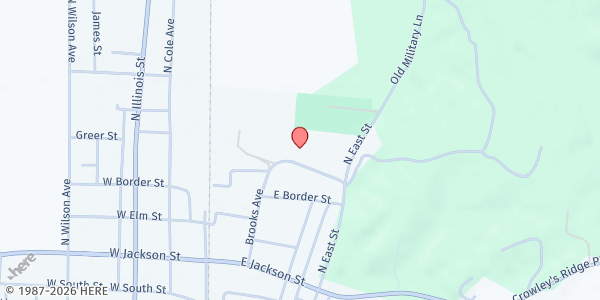 Map showing Harrisburg Senior Life Center at 300 Fairground Rd., Harrisburg, AR