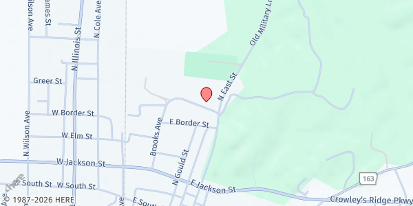 Map showing Harrisburg Senior Life Center at 300 Fairground Rd., Harrisburg, AR