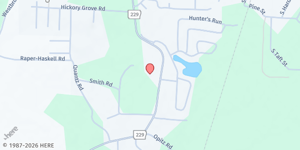 Map showing Celebration Baptist Church at 4601 AR-229, Haskell, AR