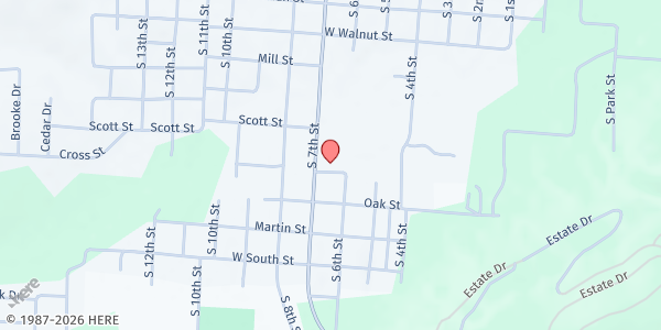 Map showing Cleburne County Cares Food Pantry at 2016 AR-25 Bypass, Heber Springs, AR