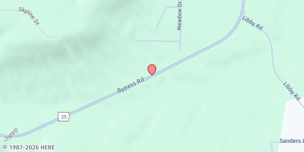 Map showing New Life Church Outreach Center at 1008 AR-25 N., Heber Springs, AR