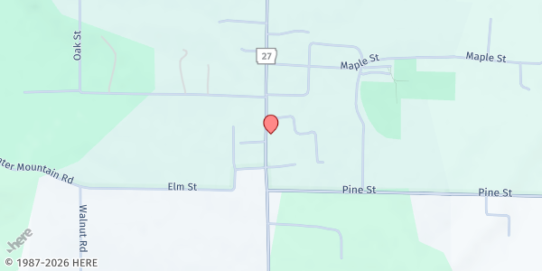 Map showing Hector Cumberland Presbyterian Church at 11353 SR 27, Hector, AR