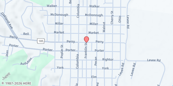 Map showing Phillips Community College Foundation dbs PCCUA at 1000 Campus Dr., Helena, AR