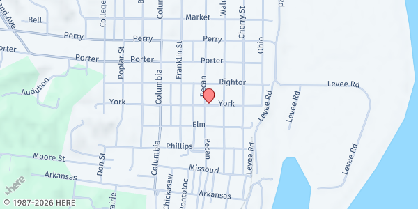 Map showing The Family Center- Angels of Grace at 406 Pecan St., Helena, AR