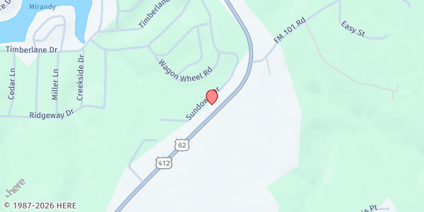 Map showing Spring River Community Resource Council at 2489 Highway 62-412, Highland, AR