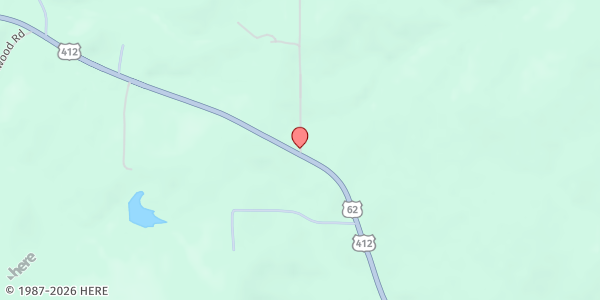 Map showing White River Area Agency on Aging - Sharp at 2102 Hwy 62/412, Highland, AR