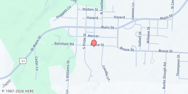 Map showing Horatio UMC at 304 S. Pennock, Horatio, AR