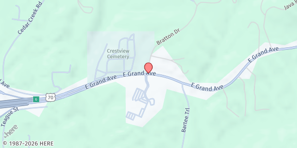 Map showing Crossgate Church Food Pantry at 3100 E. Grand Ave., Hot Springs National Park, AR