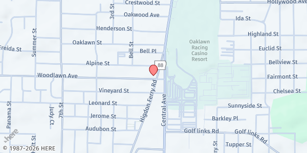 Map showing Oaklawn United Methodist Church at 216 Higdon Ferry Rd., Hot Springs, AR