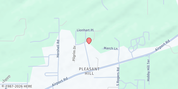 Map showing Pleasant Hill Baptist Church at 136 Standpipe Rd., Hot Springs, AR