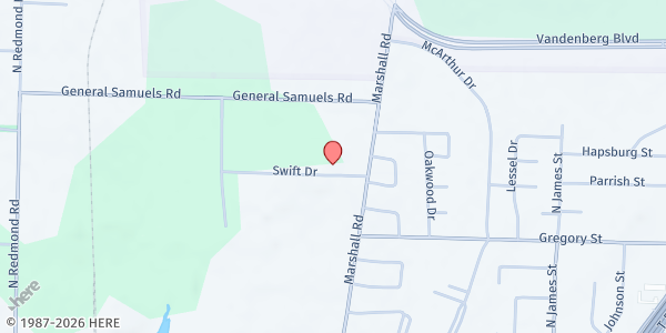 Map showing Fish Net Missions at 1700 Swift Dr., Jacksonville, AR