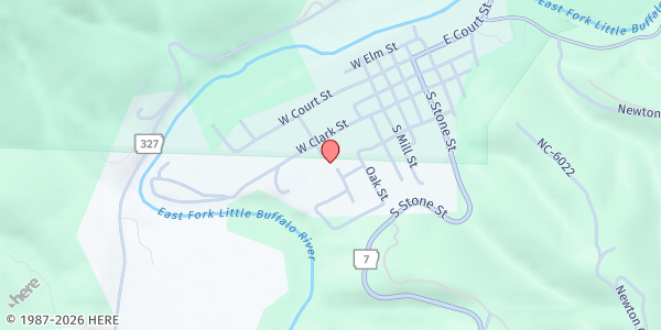 Map showing Jasper School District at 600 School Street, Jasper, AR