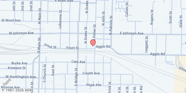 Map showing Hope House - Jonesboro at 111 N. Fisher St., Jonesboro, AR