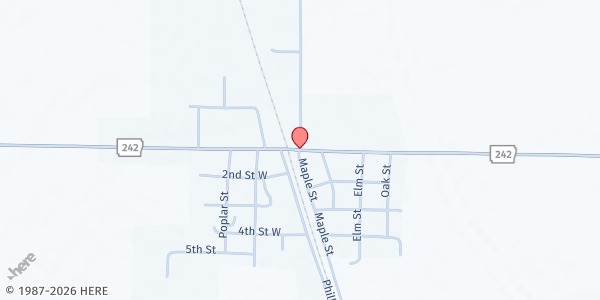 Map showing Michelle D. Hunter Food Pantry at 586 Phillips County Rd 241, Lexa, AR