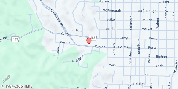 Map showing Revival Center COGIC at 12083 AR-121, Lexa, AR