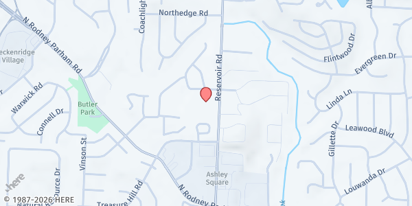 Map showing McDermott Elementary at 1200 Reservoir Road, Little Rock, AR