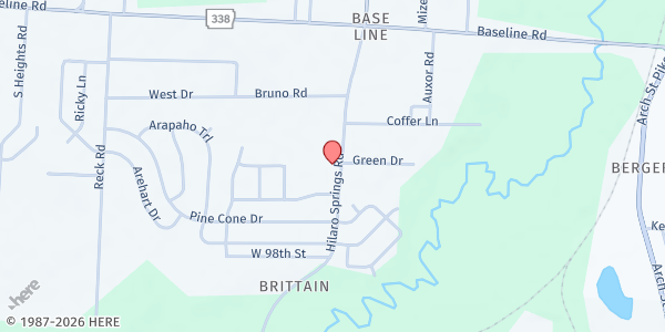 Map showing Scope Ministries at 9400 Hilaro Springs Rd., Little Rock, AR