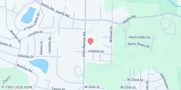 Map showing Second Baptist Church - LR at 1709 John Barrow Rd., Little Rock, AR