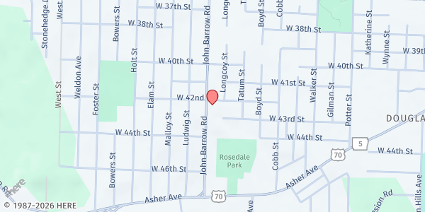 Map showing Sober Living Inc - Little Rock at 4201 John Barrow Rd., Little Rock, AR