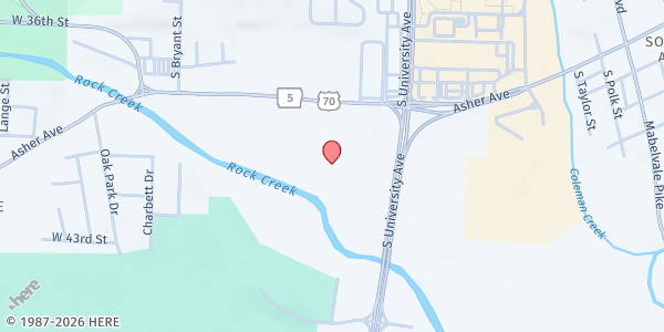 Map showing Vine and Village- Mosaic Church at 6221 Colonel Glenn Rd., Little Rock, AR