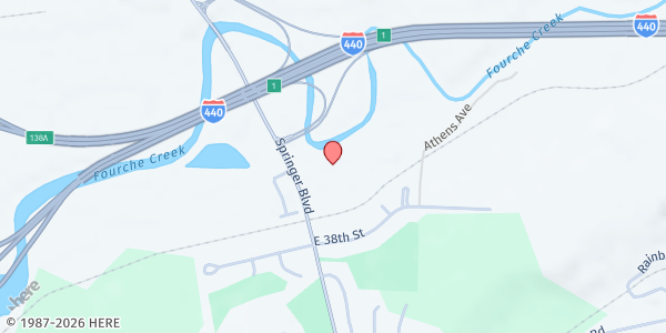 Map showing Watershed, Inc - Main Office at 3701 Springer Blvd., Little Rock, AR