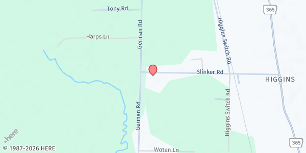 Map showing We Care of Pulaski County, Inc. at 3523 Slinker Rd., Little Rock, AR