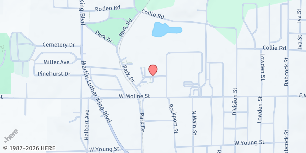 Map showing Arkansas State at Three Rivers at One College Circle, Malvern, AR