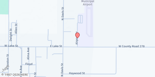 Map showing Manila Senior Center at 855 Airport Dr., Manila, AR