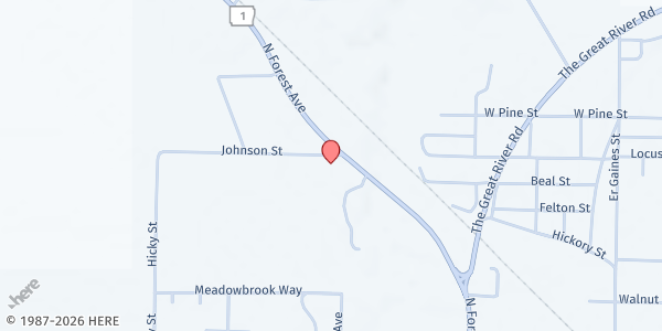 Map showing Delta Dream Ministry at 403 Forrest Ave, Marianna, AR