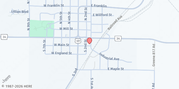 Map showing Good Samaritan Outreach at 210 East Main Street, Marmaduke, AR