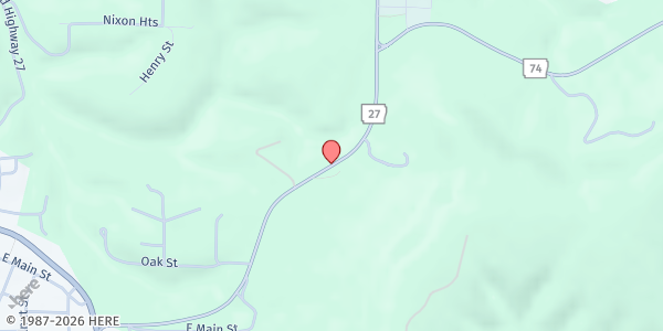 Map showing Ozark Christian Ministries at 503 S. Hwy 27, Marshall, AR