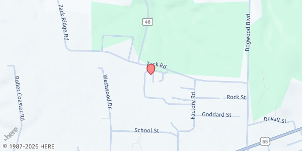 Map showing Searcy County Civic Center Food Pantry at 515 Zack Rd., Marshall, AR