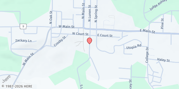 Map showing Manna House at 147 Lunen St., Melbourne, AR
