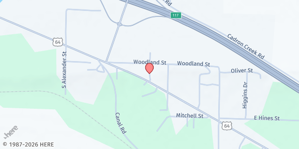 Map showing Better Life Ministries Outreach at 6 Senior Adult Lane, Menifee, AR